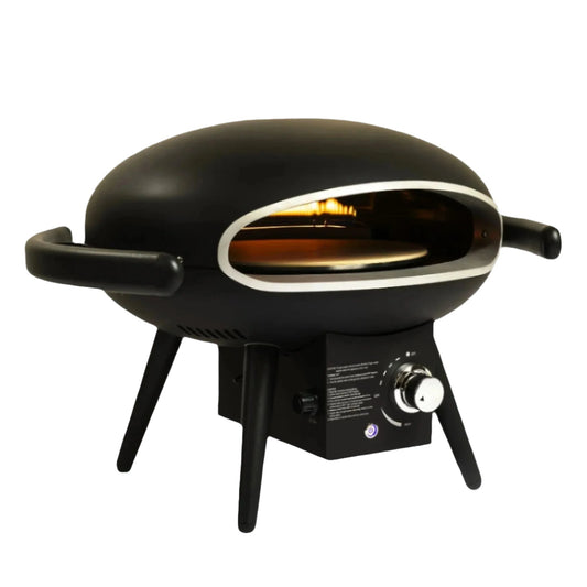 Portable Propane Gas Pizza Oven for 12-Inch Pizzas with Gas Hose & Regulator