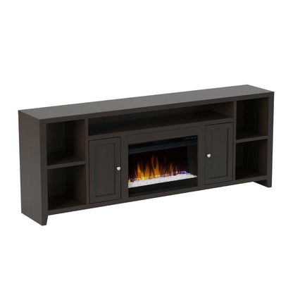 84" Electric Fireplace Center for TVs up to 95 inches, Minimal Assembly, Mocha Finish