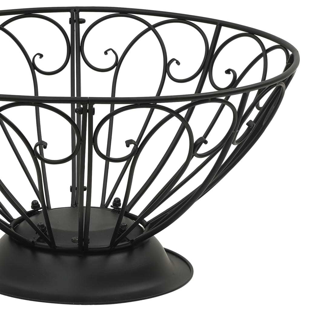 29.5 Classic Design Steel Fire Pit with Poker, (29.5" x 29.5" x 20.1"), Black