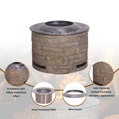 Stackstone Look Smokeless Firepit (20.5" x 20.5" x 15")