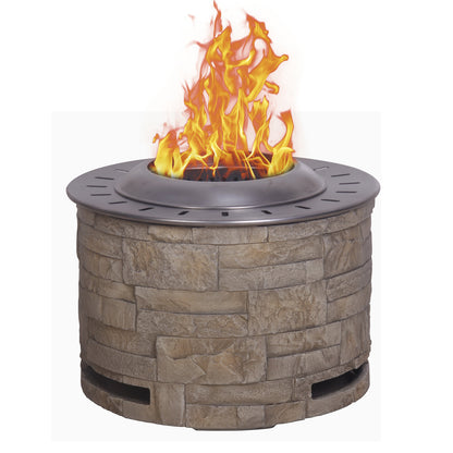 Stackstone Look Smokeless Firepit (20.5" x 20.5" x 15")